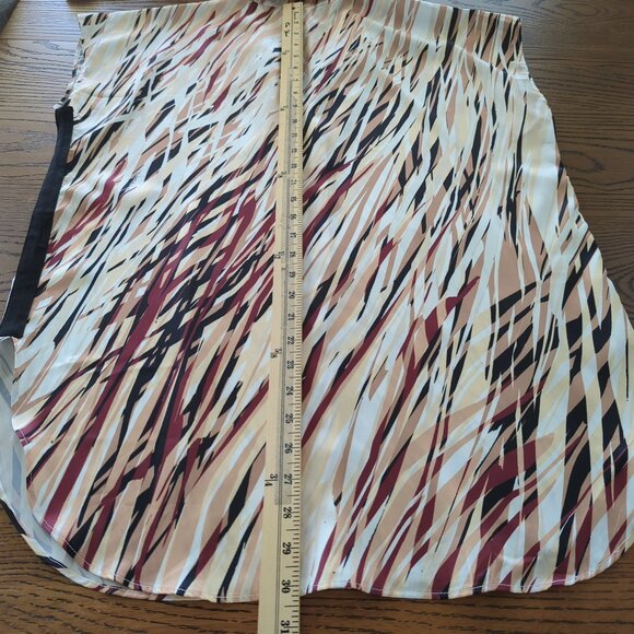 Lysse New‎ York Womens Tunic XL Abstract Print wht grss beige tan Lightweight - Picture 13 of 16